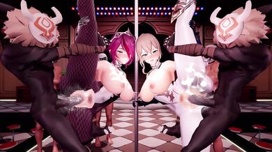 Sumeru's Slut Battle with Mondstadt Whores