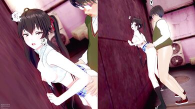 Busty beauty Yukino Yukinoshita gets fucked hard in the ass in Oregairu!