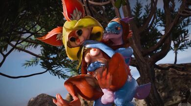 Fucking Dirty Slut Gets Hoodwinked by Cocky DOTA Studs!