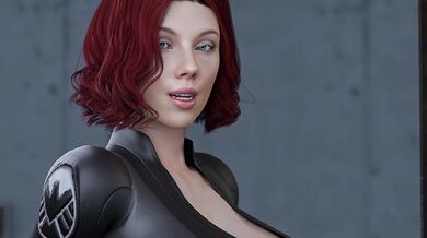 AI-powered Black Widow Milks a Monster with her Tight Twat in 'Redmoa'