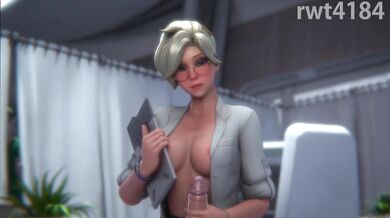 Overwatch Hentai - Horny Mercy's Voluptuous Booty #11