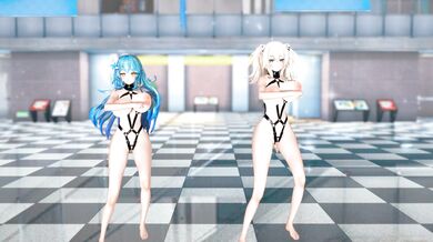 Reverse Roles: Big-dicked Yukihana Lamy dominates petite Shishiro Botan in 4K UHD clarity