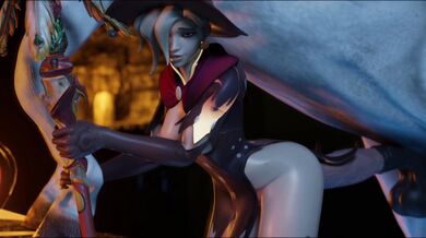 Unholy Union: Witch Mercy's Forbidden Love with a Beastly Stallion