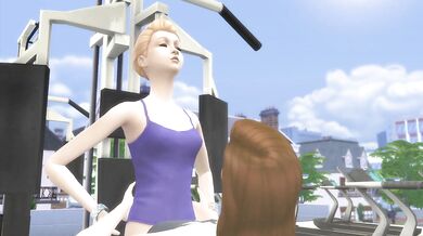 (Sweet) (Futanari Teen) & (Busty Futanari Milf) Get Dirty Fucked in the Gym