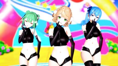 Tight & Wet Rubber Lesbians in Latex Bondage Slaves 4K