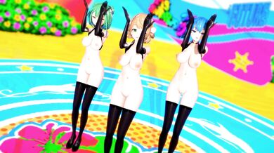 Tight & Wet Rubber Lesbians in Latex Bondage Slaves 4K