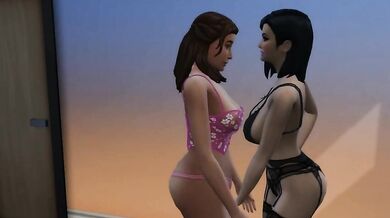 Rewritten as: 'Nami and Her Two Female Friends Share a Passionate Night Together in Bed.'