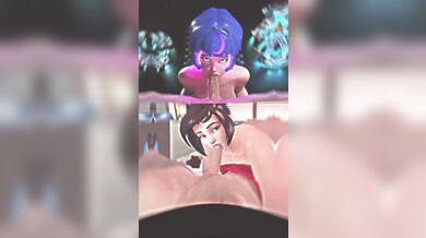Juno vs Mei: A Wet and Messy Gangbang