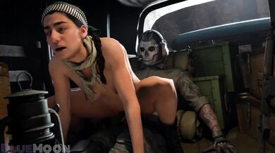 Ghost (BlueMoon) getting pounded by Farah Karim's wet pussy