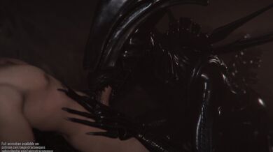 An Alien Sperm Swallowing Session with a Horny Dragon