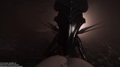 An Alien Sperm Swallowing Session with a Horny Dragon