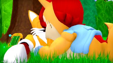 Sonic the Hedgehog's Girlfriend Gets Double-Teamed with Tails