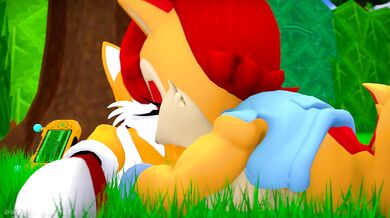 Sonic the Hedgehog's Girlfriend Gets Double-Teamed with Tails