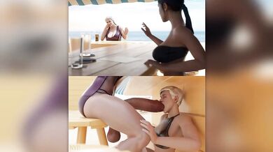 Big Boobed Sindel Takes It All In