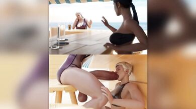 Big Boobed Sindel Takes It All In