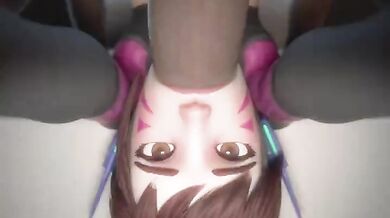 Assassin D.VA's Face Drills with Xavier3D: A Hentai Video