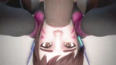 Assassin D.VA's Face Drills with Xavier3D: A Hentai Video