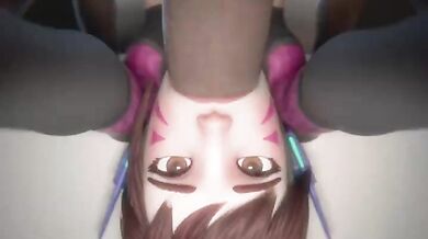Assassin D.VA's Face Drills with Xavier3D: A Hentai Video