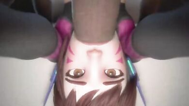 Assassin D.VA's Face Drills with Xavier3D: A Hentai Video