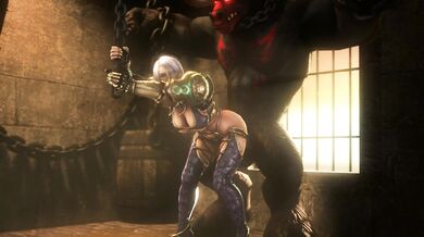 Bull minotaur breeds Ivy Valentine from behind while she's restrained [Noname55]