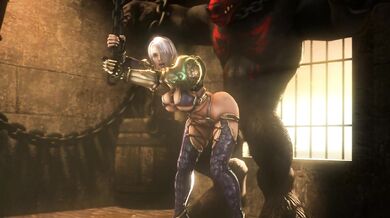 Bull minotaur breeds Ivy Valentine from behind while she's restrained [Noname55]
