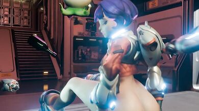 Jiggle Juno's Zero-G Boobs with Perky Pleasure!