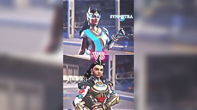Symmetra vs Illari in a Hot Masturbation Video with Lots of Squirting Action!