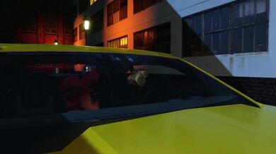 Horny slut fucks her stepbrother in the backseat of a sports car after a night out at the club.