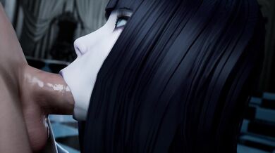 Blowjob with Orgasm Control in Kuro's Gothic Room