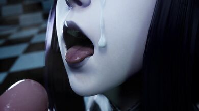 Blowjob with Orgasm Control in Kuro's Gothic Room