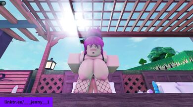 Busty Bunny Girl Gets Double Stuffed by Futanari Pink-Haired Slut