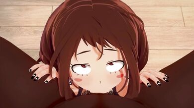 The hottie Ochako and Uraraka are sucking on the BBC like there’s no tomorrow!