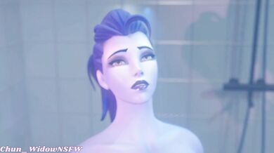 Wet and Messy with a Futa Widow in the Shower