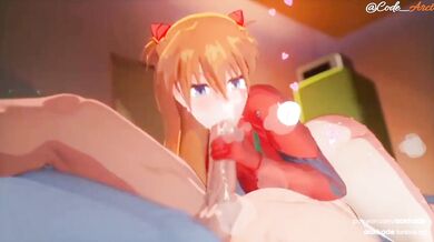 Título del vídeo de hentai: Asuka no muestra misericordia - Subtitulado en español