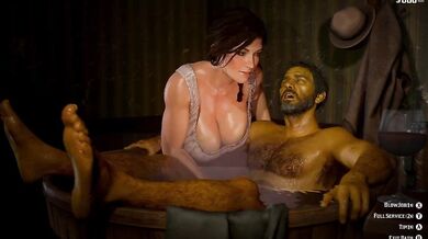 Yellowbea's Steamy Bath Time Debauchery in Red Dead Redemption II