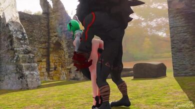 Genshin Impact: A Boss Threesome Hentai Experience with Dark Green Hair