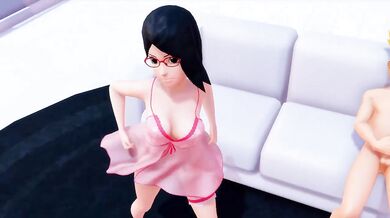Sarada Uchiha Gets Caramelized and Dances to Please Her Partner