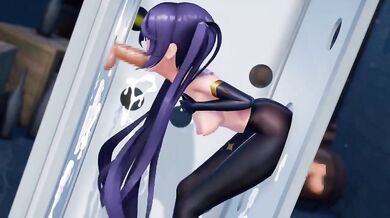 Mona's Glory Hole Gangbang