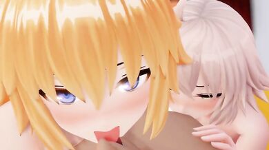 Fulfilling Your Fantasy with Rin, Mordred, and Threesome in Fate Grand Order