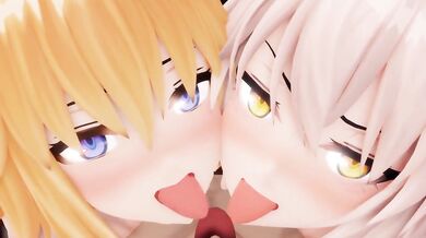 Fulfilling Your Fantasy with Rin, Mordred, and Threesome in Fate Grand Order