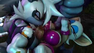 Futa Rouge Gets Raped by the Werewolf Tangle