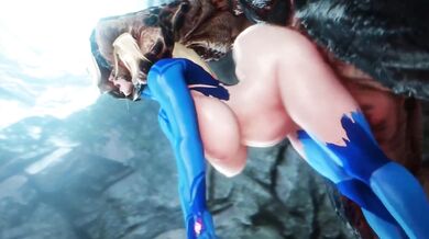 Space Bounty Hunter Samus Aran's Abduction and Forced Pleasure by Alien Species