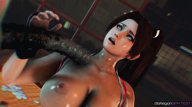 Busty Swordsman Slays with 'Perfect Weapon' in 26-Region SF Masturbation Video!