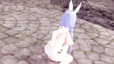 Miniature Garden: Haniwa's Sexy Pekoramama in MMD Animation