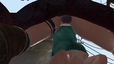 Lara Croft's Undead Gangbang