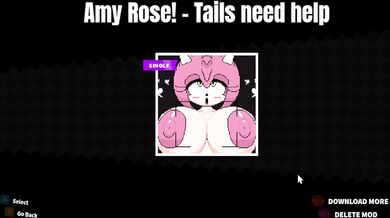 Tail-Banging Amy Rose's Wet Pussy in 'Tails Need Help'