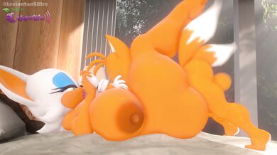 'Lady in Red Enjoying a Good Time'