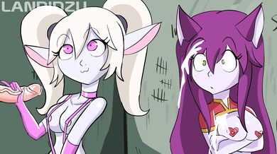 Three Yordles Gangbang | Throat Fucking Sensation