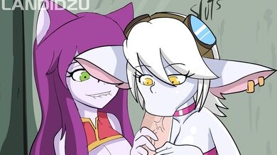 Three Yordles Gangbang | Throat Fucking Sensation