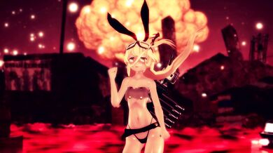 Supernova Slut - Shimakaze's Anal Invasion [MMD R18]